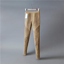 Load image into Gallery viewer, Elastic Suede Pants