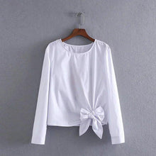 Load image into Gallery viewer, Floral &amp; Bow Tie Blouse