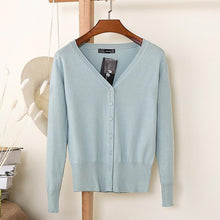 Load image into Gallery viewer, Solid V-Neck Sweater