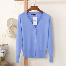 Load image into Gallery viewer, Solid V-Neck Sweater