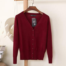 Load image into Gallery viewer, Solid V-Neck Sweater