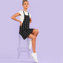 Load image into Gallery viewer, Plaid Overall Skirt