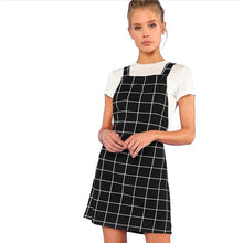 Load image into Gallery viewer, Plaid Overall Skirt