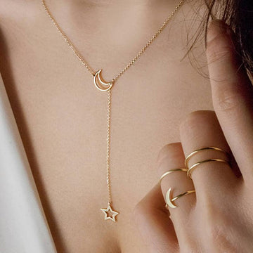 Moon & Star Necklace