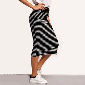 Long Striped Skirt