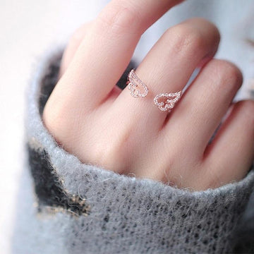 Angel Wings Adjustable Ring