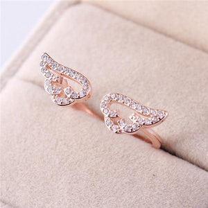 Angel Wings Adjustable Ring