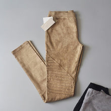 Load image into Gallery viewer, Elastic Suede Pants