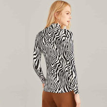 Load image into Gallery viewer, Zebra Stand Collar Shirt