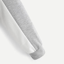 Load image into Gallery viewer, Three Tone Zip-Up Collar Sweatshirt