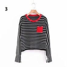 Load image into Gallery viewer, Striped Flare Sleeve Sweater