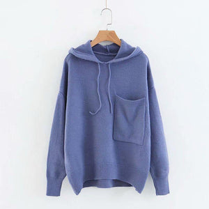 Solid Hooded Sweater