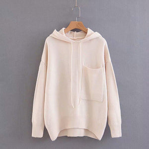 Solid Hooded Sweater