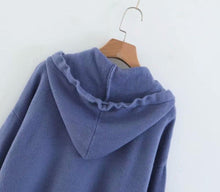 Load image into Gallery viewer, Solid Hooded Sweater