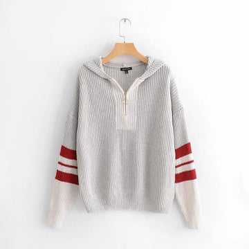 Striped Sweater Hoodie