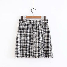 Load image into Gallery viewer, Europe &amp; American Fashion Tweed Mini Skirt