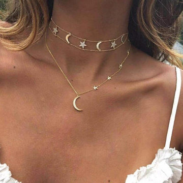 Moon & Stars Necklace