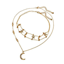 Load image into Gallery viewer, Moon &amp; Stars Necklace