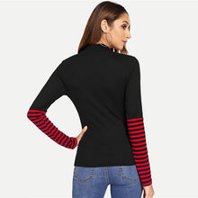 Load image into Gallery viewer, Striped Sleeve Shirt