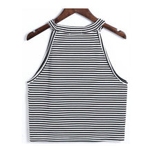 Load image into Gallery viewer, Striped Crop Tank Top