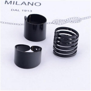 Knuckle Rings Set (3 Pieces)