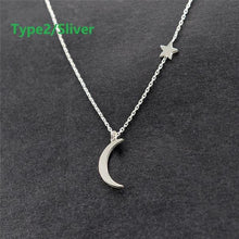 Load image into Gallery viewer, Star &amp; Moon Necklace