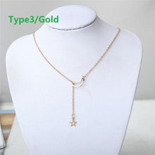 Load image into Gallery viewer, Star &amp; Moon Necklace