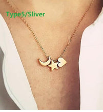 Load image into Gallery viewer, Star &amp; Moon Necklace