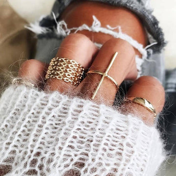 Cross Ring Set (7 Pieces)