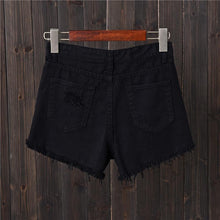 Load image into Gallery viewer, Shredded Denim Shorts