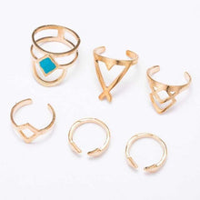 Load image into Gallery viewer, 6 Piece Set Lucky Rings (2 Colors)