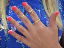 Load image into Gallery viewer, 6 Piece Set Rings (2 Colors)