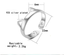 Load image into Gallery viewer, Cat Paw Ring (Size Adjustable)