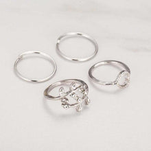Load image into Gallery viewer, Gold &amp; Silver Rings (4 Piece Set)