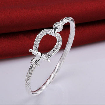 Horse Shoe Bangle Bracelet