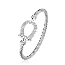 Load image into Gallery viewer, Horse Shoe Bangle Bracelet