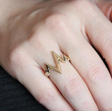 Lightning/Heartbeat Rings (3 Colors)