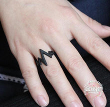 Load image into Gallery viewer, Lightning/Heartbeat Rings (3 Colors)