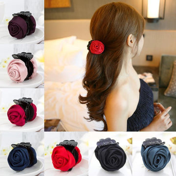 Rose Hair Clip (13 Colors)
