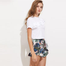 Load image into Gallery viewer, Ruffled Crop T-Shirt