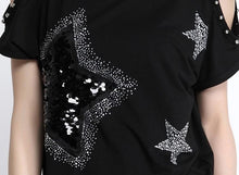 Load image into Gallery viewer, Sequined Off Shoulder Top