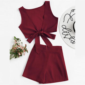 Burgundy 2 Piece Set