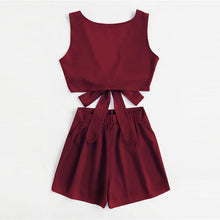 Load image into Gallery viewer, Burgundy 2 Piece Set