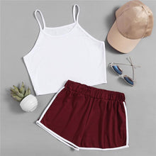 Load image into Gallery viewer, Crop Top &amp; Shorts (2 Piece Set)