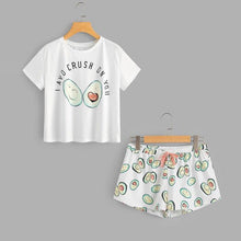 Load image into Gallery viewer, &#39;I AVO CRUSH ON YOU&#39; T-Shirt &amp; Shorts (2 Piece Set)