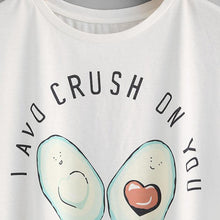 Load image into Gallery viewer, &#39;I AVO CRUSH ON YOU&#39; T-Shirt &amp; Shorts (2 Piece Set)