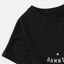 Load image into Gallery viewer, Pajamas T-Shirt &amp; Elastic Waist Shorts (2 Piece Set)