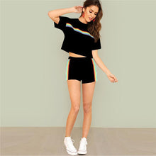 Load image into Gallery viewer, Rainbow T-Shirt &amp; Shorts (2 Piece Set)