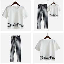 Load image into Gallery viewer, Sexy Crop Top &amp; Striped Pants (2 Piece Set)