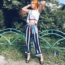 Load image into Gallery viewer, Striped Tank Top &amp; Belted Pants (2 Piece Set)